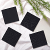 2Pairs Square Rubber Anti-slip Stickers for Shoe Soles AJEW-CY0002-56-7