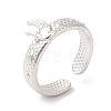 201 Stainless Steel Open Cuff Ring RJEW-E063-42P-1
