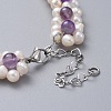 Natural Freshwater Pearl Necklaces NJEW-JN02509-02-4