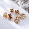 3 Pairs Retro Alloy Stud Earrings FS-WG5E7DF-01-3