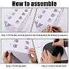 Rotatable PVC Headband Organizer Racks AJEW-WH0077-226-4