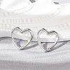 Brass Huggie Hoop Earrings EJEW-C502-09P-1