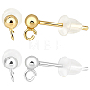 925 Sterling Silver Ear Stud Findings STER-BBC0009-92-1