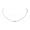 Glass Beads with Pearl Necklaces NJEW-JN04682-02-1