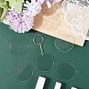 50Pcs Transparent Acrylic Disc Big Pendants TACR-YW0003-12-4