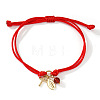Handmade Adjustable Brass Cord Charm Bracelets OH6881-1-1