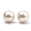 Compressed Cotton Pearl Beads WOVE-S114-20mm-10-1