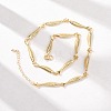 Women's Brass Necklaces NJEW-Z113-01G-2