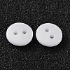 2-Hole Flat Round Resin Sewing Buttons for Costume Design BUTT-E119-18L-19-2