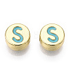 Alloy Enamel Beads ENAM-S122-029S-A-RS-1