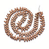 Electroplated Synthetic Non-magnetic Hematite Beads Strands G-T139-65C-2