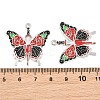 Alloy with Black Enamel Pendants AL-CBA2919-02P-02-3