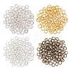 480Pcs 4 Colors Alloy Round Rings FIND-CA0001-98-1