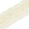 Frosted Glass Beads Strands GLAA-T023-40C-08-1