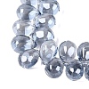 Electroplate Baking Paint Transparent Glass Beads Strands GL-N005-02A-C07-3