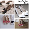 3 Pairs 3 Style Detachable Bowknot Polyester Ribbon Shoe Decoration AJEW-CP0005-60-6
