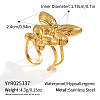 304 Stainless Steel Cuff Open Rings for Women MA8186-2-1