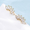 Horse Eye Sparkling Cubic Zirconia Stud Earrings for Her X-ZIRC-C025-25G-2