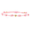 Adjustable Nylon Cord Braided Bracelets AN6953-5-1