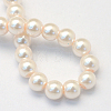 Baking Painted Pearlized Glass Pearl Round Bead Strands HY-Q330-8mm-41-4