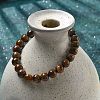 Natural Tiger Eye Bead Stretch Bracelets X-BJEW-K212-B-028-2