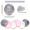 6Pcs 3 Colors Oval Resin Palette MRMJ-PH0001-60-5