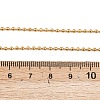 304 Stainless Steel Ball Chain Tassel Y Necklaces for Women NJEW-Z104-01G-4