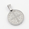Fashionable 304 Stainless Steel Pendants STAS-J003A-01-2