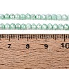 Anti-Tarnish Dyed Rondelle Glass Beads Strands LS-EGLA-T021-3mm-17-08-4