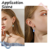 40Pcs 2 Colors 304 Stainless Steel Leverback Earring Findings STAS-SC0005-47-5