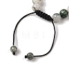 8mm Round Natural Tree Agate Braided Bead Bracelets BJEW-C067-01B-01-4