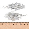 Brass Dangle Earrings EJEW-B157-02B-P-5