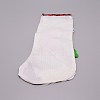 Santa Claus Cloth Hanging Christmas Stocking HJEW-SZC0004-18-2