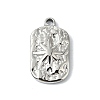 Anti-Tarnish 304 Stainless Steel Pendants STAS-L022-444P-1