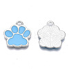 Alloy Enamel Pendants ENAM-T016-22P-E-RS-3
