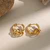 304 Stainless Steel Hoop Dangle Earrings for Women DP9089-1-4