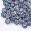 Electroplate Glass Beads EGLA-S178-02C-1