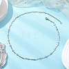 304 Stainless Steel Cross Link Chain Necklaces for Women NJEW-JN05118-02-1