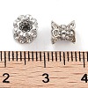 Brass Micro Pave Clear Cubic Zirconia Beads KK-P271-39A-02-3