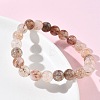 Natural Rutilated Quartz Round Beads Stretch Bracelets for Women BJEW-Z158-03D-03-3