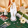 Plastic Mannequin Hand Jewelry Display Holder Stands RDIS-WH0009-014-4