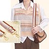 Cotton Adjustable Folk Custom Stripe Pattern Bag Strap FIND-WH0077-83-6