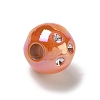 UV Plating Opaque Acrylic European Bead Rhinestone Settings AC-CBA6658-06F-2