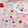 SUPERFINDINGS 60Pcs 6 Colors Alloy Enamel Pendants ENAM-FH0001-71-4