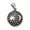 304 Stainless Steel Pendants STAS-K243-10AS-1