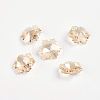 Faceted K9 Glass Charms EGLA-P026-F03-1