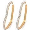 304 Stainless Steel Heart Hoop Earrings EJEW-S242-01G-F-2