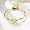 201 Stainless Steel Cuff Bangles BJEW-Z151-02G-03-2