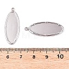 Non-Tarnish 304 Stainless Steel Pendant Cabochons Settings STAS-A070-45P-5