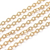 3.28 Feet Brass Textured Cable Chains X-CHC-G005-01G-2